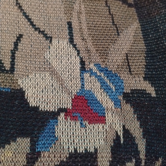 Vintage Gianni VERSACE Jungle Animal Print Top - Size Large - Picture 9 of 11